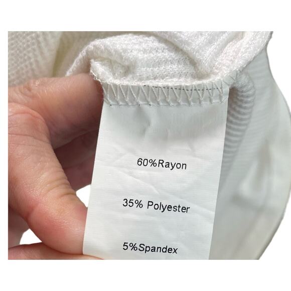 Princess Polly Gabriella Playsuit Women's 6 Romper White Zip Loungewear Comfy - Picture 8 of 8